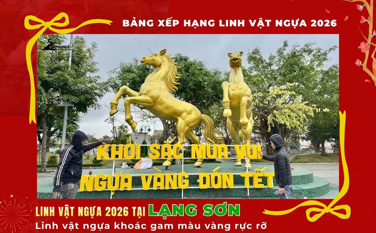 Lạng Sơn Rộn Ràng Với “Chiến Mã” Vàng – Đỏ Ở Đường Hoa Xuân